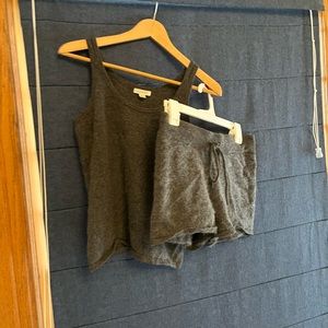Garnet Hill 100% cashmere pajamas (shorts and tank)